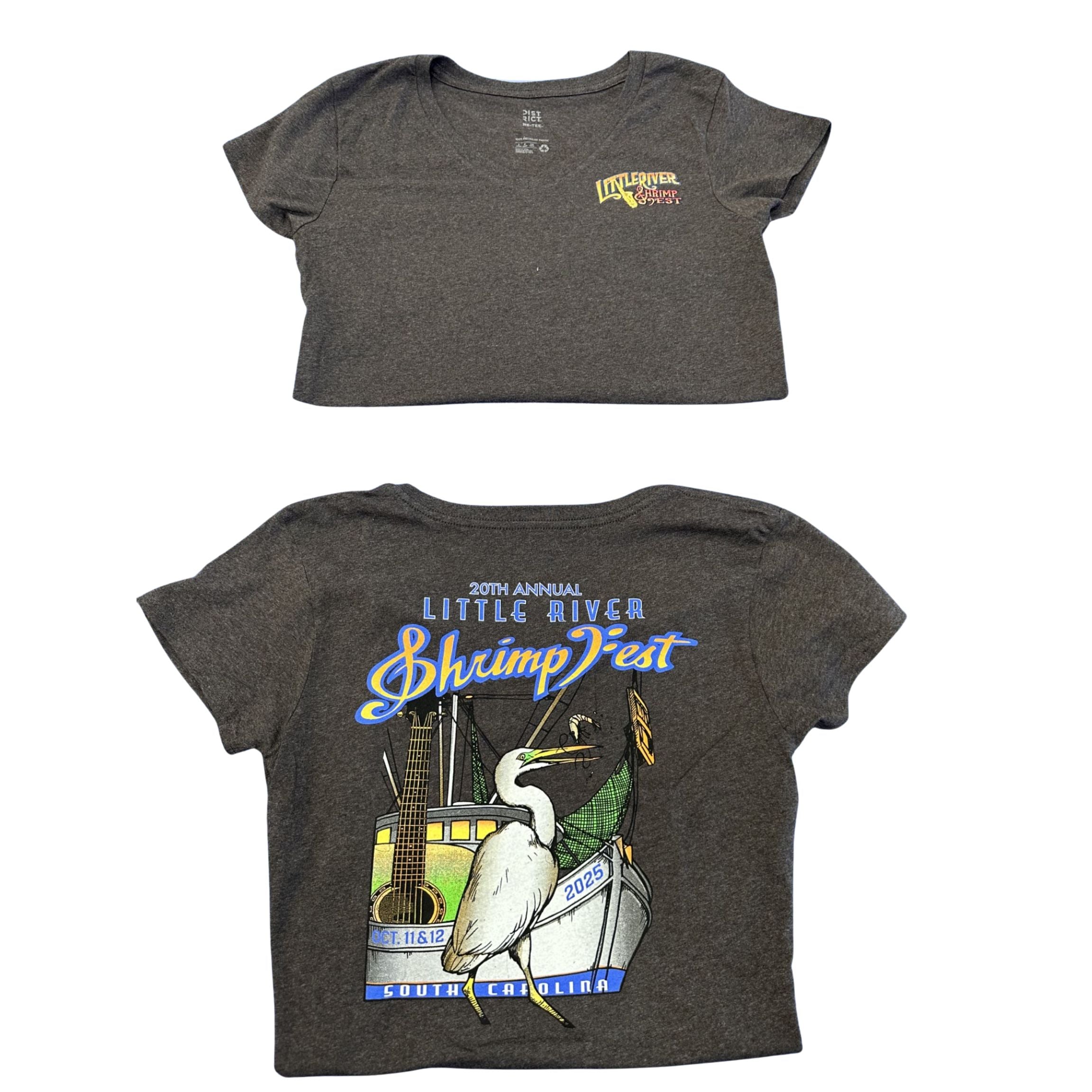 ShrimpFest Short Sleeve - Brown V- Neck