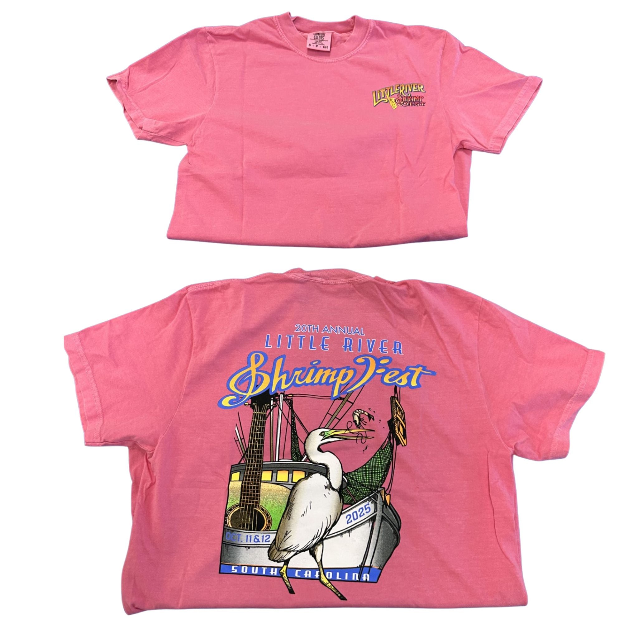 ShrimpFest Short Sleeve T-Shirt- Pink