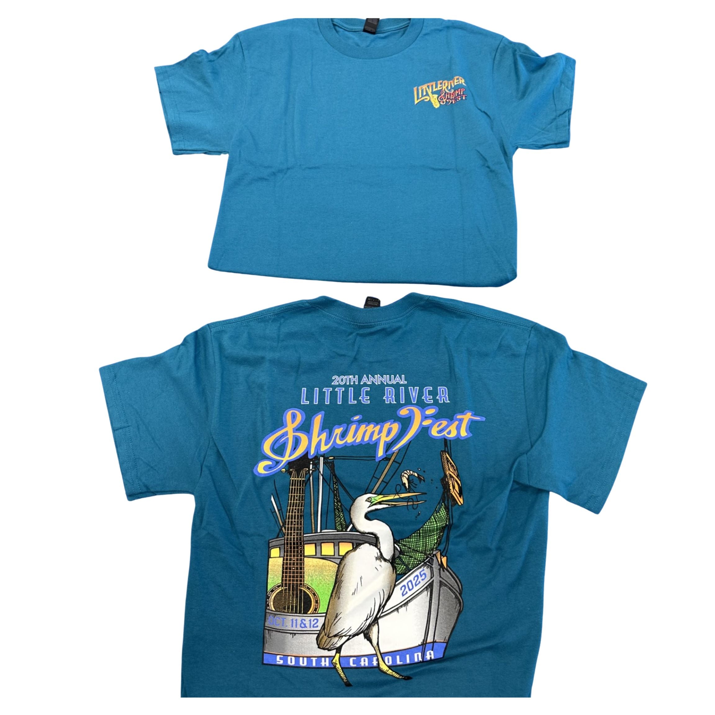 ShrimpFest Short Sleeve T-Shirt- Teal